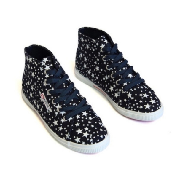 Superga Shoes - SALE Supergra Star High Top Canvas Constellation S